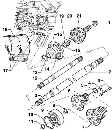 9.1.3 Снятие и установка приводного вала Volkswagen Golf IV