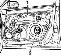 13.15.7 Снятие и установка стекла двери Volkswagen Golf IV