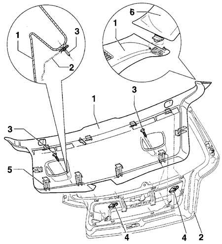 13.15.14 Снятие и установка нижней обивки задней двери Volkswagen Golf IV