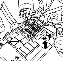 14.5.4 Снятие аккумулятора Volkswagen Golf IV
