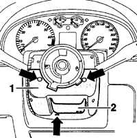 14.14 Снятие и установка переключателей рулевой колонки Volkswagen Golf IV