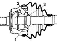 9.1.8 Замена наружного шарнира равных угловых скоростей Volkswagen Passat B5