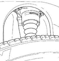 9.2.3 Снятие и установка амортизатора и пружины Volkswagen Passat B5