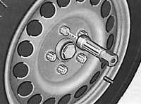 9.3.7 Замена колес Volkswagen Passat B5