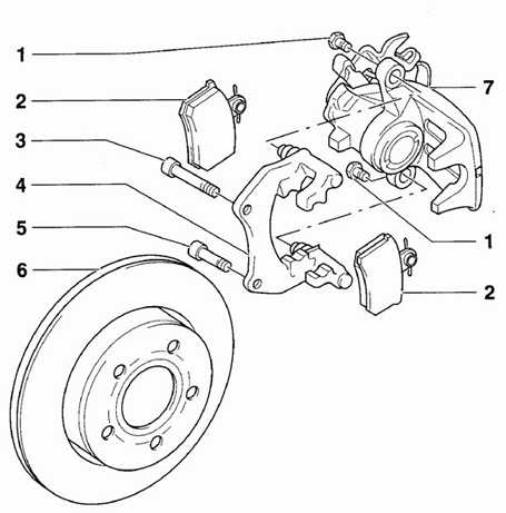11.6 Замена задних тормозных колодок Volkswagen Passat B5